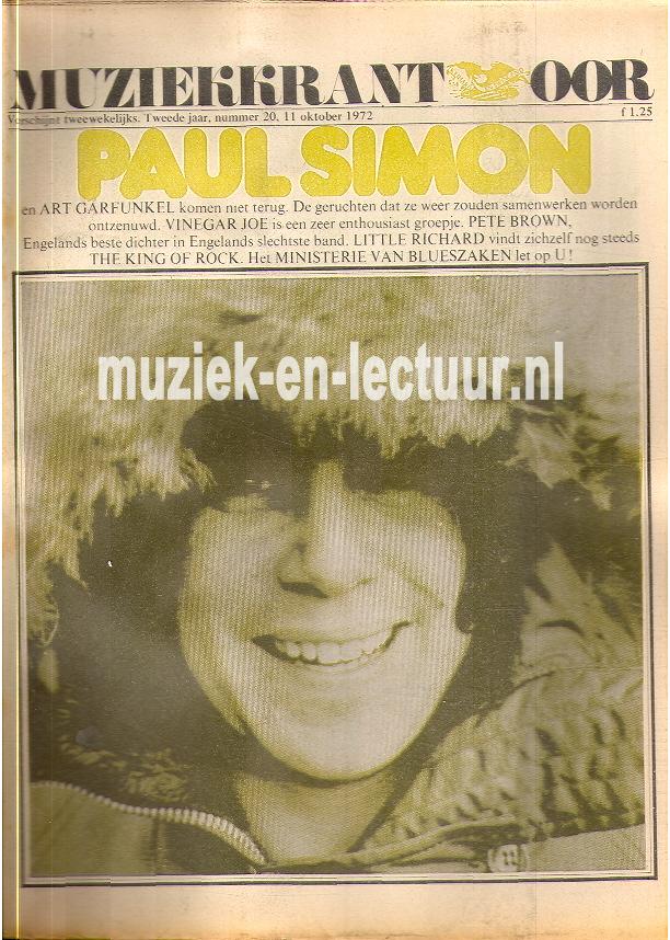 Muziekkrant Oor 1972 nr. 20